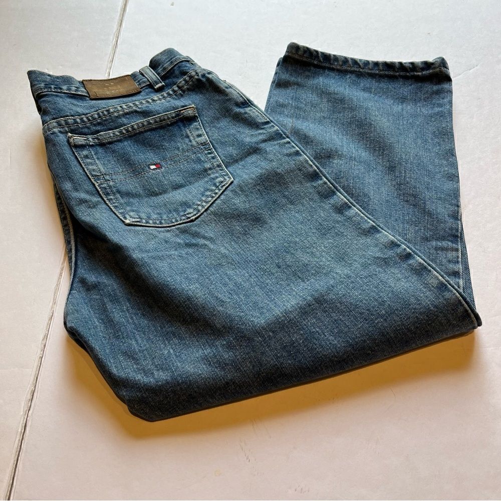 Tommy Hilfiger Women's Ankle Jeans Faded Blued Size 10 High Rise
